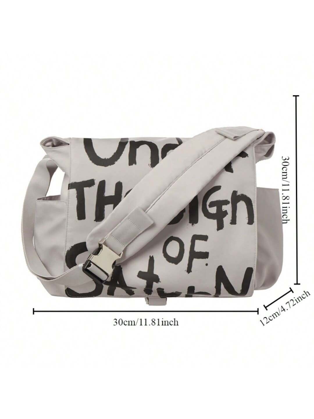Harajuku Grunge Nylon Crossbody Bag