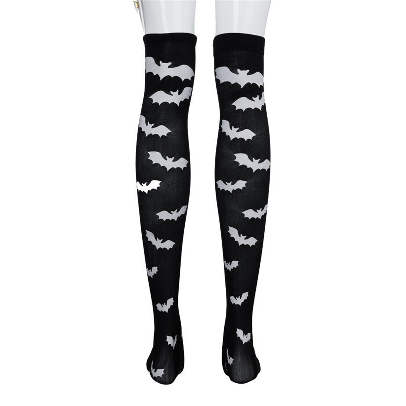 Midnight Bat Flight Stockings