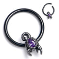 Gothic Scorpion Hinged Segment Ring