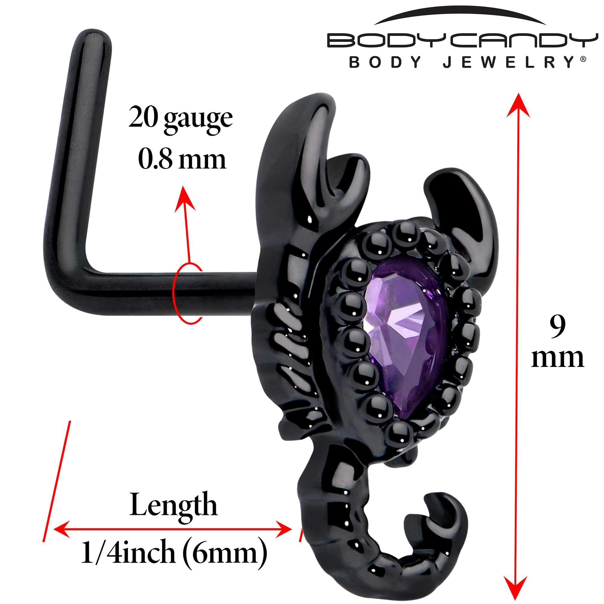 Gothic Scorpion Nose Ring