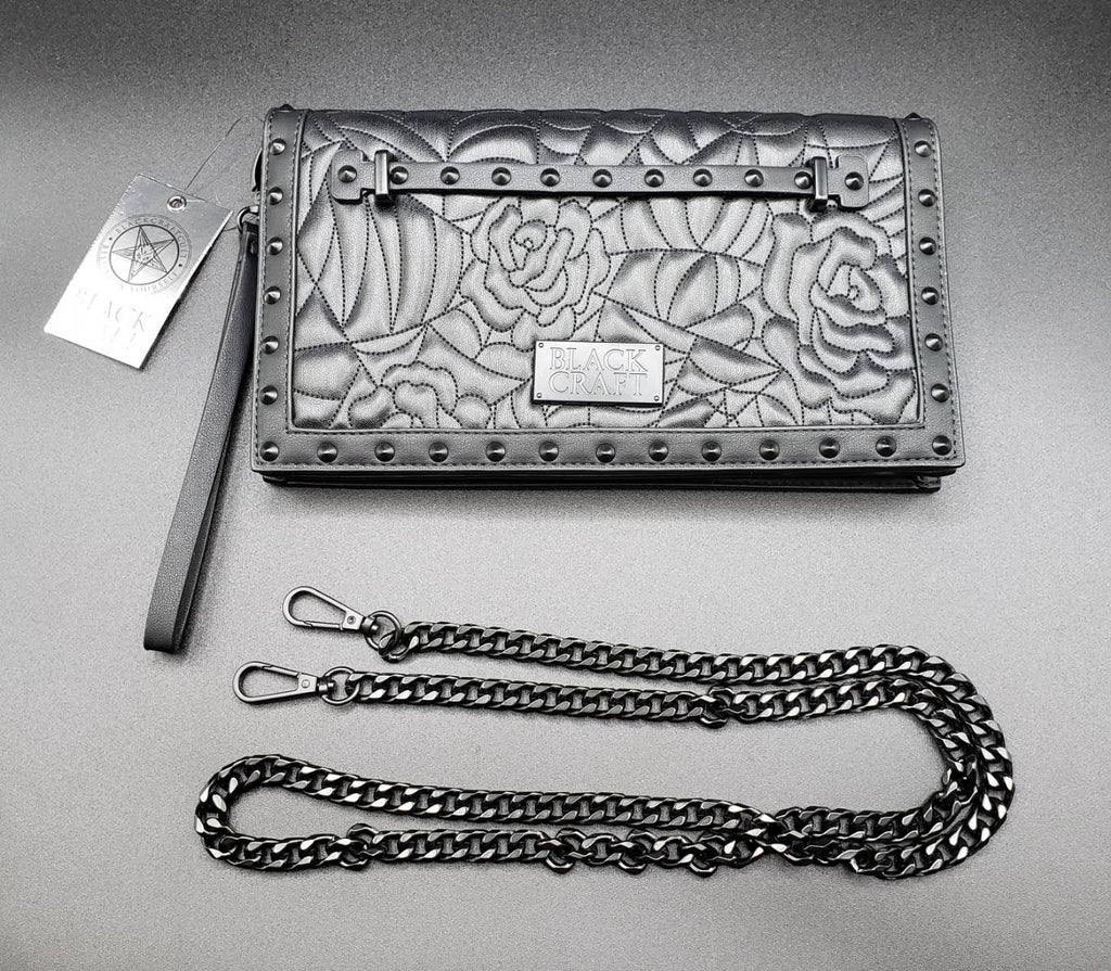 BlackCraft Cult Charlotte Spider Web Quilt Clutch