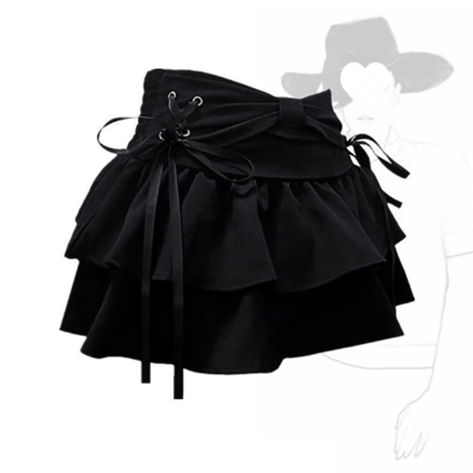 Sweet Kawaii Bow Vintage Denim Skirt Women New Fashion Summer A Line Gothic Mini Skirts American Retro Streetwear Y2k Clothes