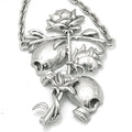 Til Death Skull and Rose Necklace